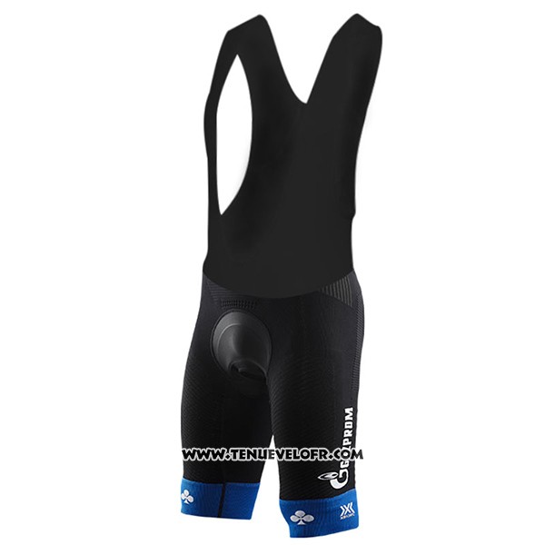 2017 Maillot Ciclismo Gazprom Rusvelo Colnago Bleu Manches Courtes et Cuissard